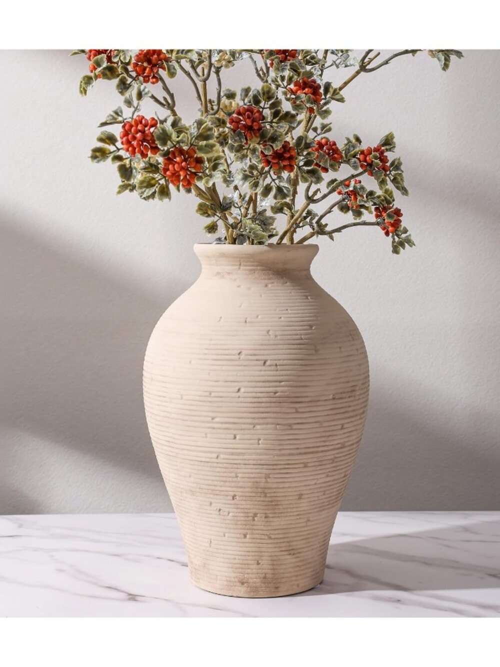 9 Ceramic Flower Vase Farmhouse Vintage Living Room Kitchen Coffee Desk Home Dec
